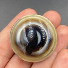 Stunning Unique Ancient Tibetan Rare Agate Eye With Tear Drop Bead