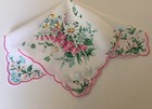Beautiful New Luray Spring Floral Bouquet Handkerchief Hankie  Retired Design