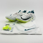 Nike Zoom Superfly Elite 2 Flyknit White Green Spikes Fz9662-100 Mens Size 9 5