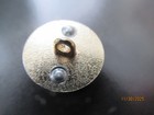 Chanel 2 Buttons   18 Mm  Sky Blue  Gold Tone  Metal    This Is For 2