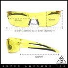 Ansi Z87 1 Warp Around Mens Shatterproof Safety Glasses U6