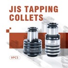 Gt12 Jis Collets M3 m4 m5 m6 m8 m10 m12 m14 m16 9pcs Fits M16r Tapping Machine