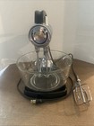 Vintage Sunbeam Mixmaster 12 Speed Mixer Black   Chrome Model 12c Tested
