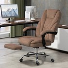 Vinsetto Massage Office Chair  Heated Reclining Desk Chair With Footrest
