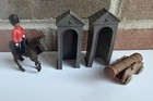 Vintage Britains Deetail Toy Soldier Lot Guardsmen Cannon Sentry Plastic Figures