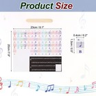 Piano Keyboard Stickers For 88 76 61 54 49 37 Keys  Letter Multicolor
