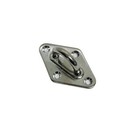 304 Stainless Steel 3 16  Light Duty Diamond Pad Eye Plate For Marine Deck Boat