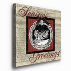 Renditions Gallery Season s Greetings Wall Art  Cute Winter Decor  Santa   His
