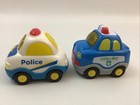 Vtech Go Go Smart Wheels Vehicles Paul Police Cars Lot Of 2 Cars Sounds Lights