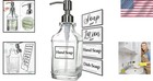 Vintage-inspired Soap Dispenser In Glass With  Stainless Steel Pump