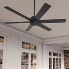 Hunter Fan 60 In Contemporary Matte Black Indoor outdoor Ceiling Fan W 6 Blades
