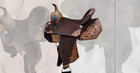 15  Western Premium Barrel Racing Trail Horse Leather Saddle With Tack Set 