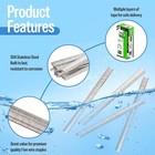 Meite 22 Gauge 304 Stainless Steel Upholstery Staples 3 8-inch Crown 1 4  Length