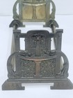 Antique Judd Mfg  Iron   Brass Expandable Scholars Book Holder Egyptian Revival