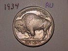 1934 Buffalo Nickel Nice Au Better Date Pq Luster Nice Coin