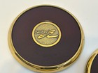 Vintage Brass And Leather Coaster Sea Ray Set Of 5 Bts Group Usa