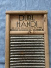 Vintage Dubl Handi Portable Washboard Columbus Washboard Company 18 X 8 75