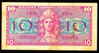 Us 10   Military Payment Certificate Mpc Ten Cents Series 521 Cold War Currency