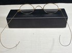 Antique 12k Gf  Wire Eyeglasses C1885-1910 Victorian Gold Tone  Marked U s a