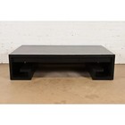 Thomas Pheasant For Baker Furniture Greek Key Black Lacquered Coffee Table