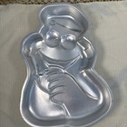 Wilton  502-7415 Cookie Monster Cake Pan Mold Muppets 1977 Aluminum