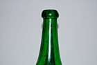 Vintage 14 5  Emerald Green Glass Bottle Large Magnum Wine Cider Blob Top Decor