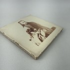 Antique Victorian Photo Ceramic Tile Young Girl Sepia Portrait 1870s-1880s 6x6
