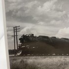 Vintage Articulated Steam Locomotive Train Photo 4x5 B w Gelatin Original
