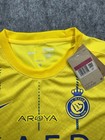 Al Nassr Home Jersey Men   s Size Large Nike Soccer Football Shirt  Slim Fit