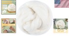 3 53oz Wool Roving  Fiber Roving Wool Top  Needle Felting Natural White