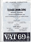 Flower Drum Song Playbill   Rare St  James Theatre Renovation Insert Broadway 19
