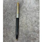 Vintage Parker 45 Ballpoint Pen Black Silver Gold Trim Made In Uk