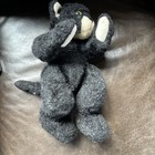 Ty Classic Frisky Cat Plush Stuffed Animal 13  Black   White W  Green Eyes 1995