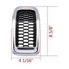 For 2014-2018 Jeep Cherokee Front Grill Inserts Honeycomb Mesh Cover Chrome  7 