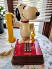 Vintage Snoopy And Woodstock Phone In Working Condition With Original Box 14x8x8