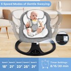 Kmaier Baby Electric Swing Baby Rocker 5 Speed And 10 Lullabies Newborn