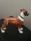 Bijorca Boxer Dog Jeweled Enamel Hinged Trinket Box  as Is 