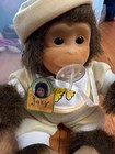 Vintage Russ Berrie Joey Baby Monkey Plush Doll Pacifier Hosung Stuffed Animal