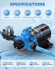 Rv Water Pump 3 5gpm 45 Psi  12v Dc Fresh 3 5 Gpm 45 Psi-12v 