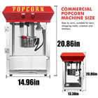 New Commercial Popcorn Machine Maker Popper Bar Style With 6-ounce Red