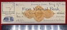 1874   first National Bank    internal Revenue  Bank Check   graphic   Vignette 