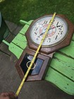 Antique Pioneer Seed Daily Feed Regulator Wall Mount Clock Advertising Works 
