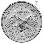 1776-2026 P Semi-quincentennial Emerging Liberty Dime On Hand Ready To Ship