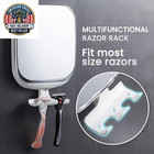 Shower Mirror Fogless For Shaving  Anti Fog Shaving Mirror With Razor Holder No-
