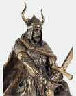 Norse God Freyr Statue Bronze Finish Resin Viking Mythology Figure 10 75 
