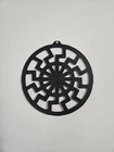Black Sun Wheel Wall Hanger