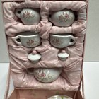 Vintage Delton Porcelain Childrens Tea Party Set For 2 Pink Roses 15pcs