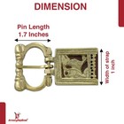 Heraldic Renaissance Medieval Decorated Classical Brass Buckle 14th-16th Century