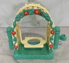 Fisher Price Little People Swing Fence Flower Playground Park Garden Toy 4 5 