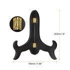 8  Easel Plate Holder Wooden Folding Display Stand Black For Picture Frame